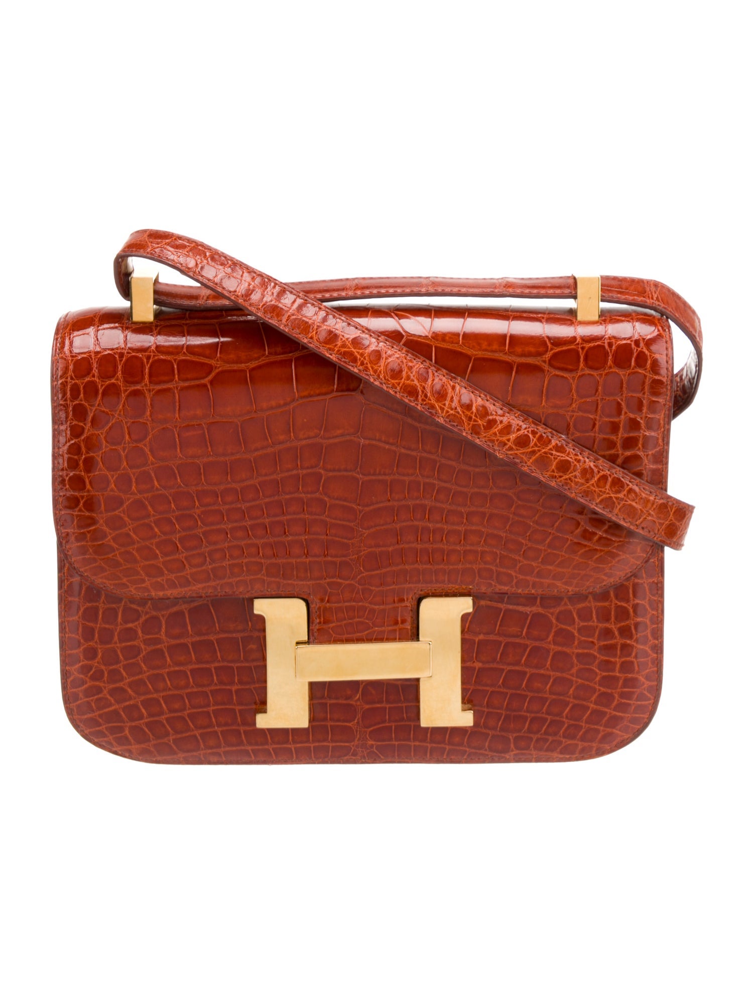 Hermès Shiny Alligator Constance 23